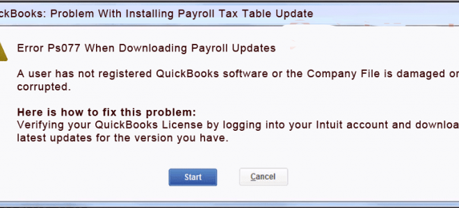 How To Identify And Fix QuickBooks Error Code PS077